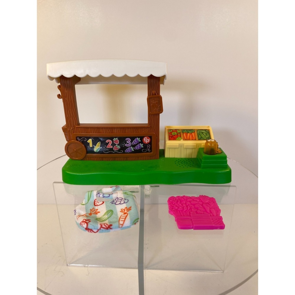 Fisher Price Little People Musical Produce Stand Farmer's Market For Farm Town